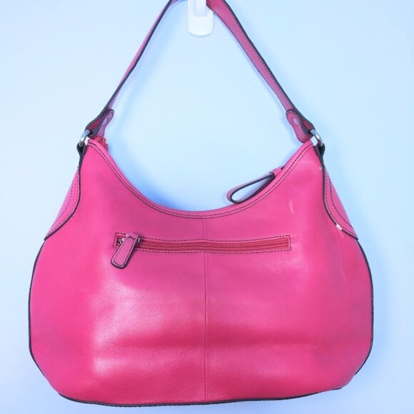 Etienne Aigner Smooth Leather Pink Hobo/Shoulder Bag Scottsdale Collection FLAWS - Picture 4 of 16